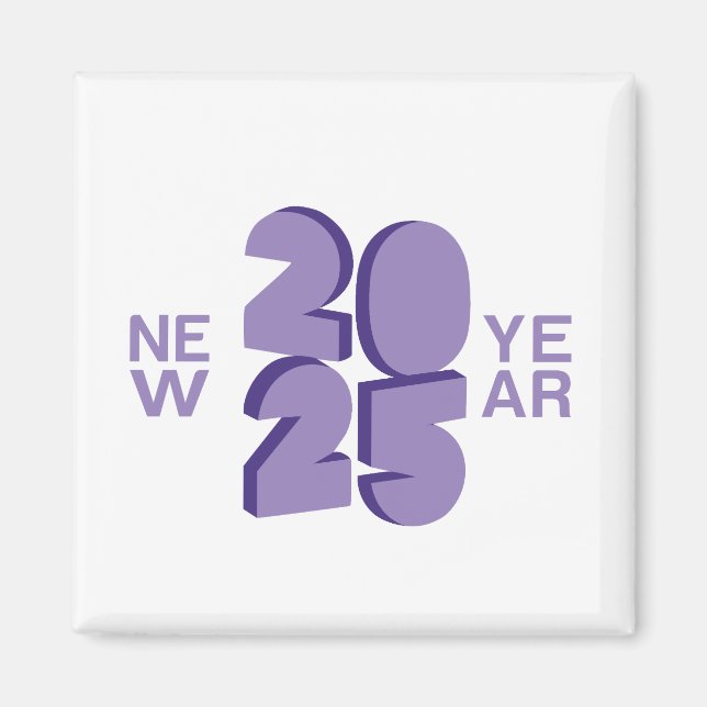 Aimant Nouvel An 2025 (Devant)