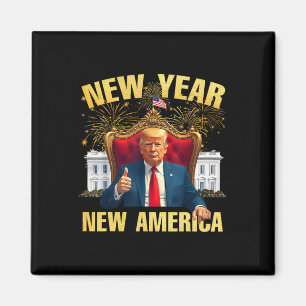Aimant Nouvel An Nouvel An Amérique Joyeux Nouvel An Fête
