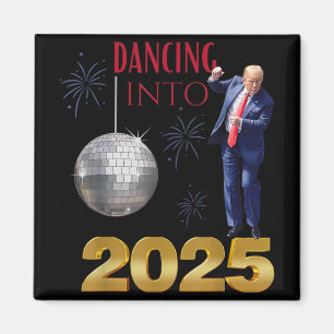 Aimant Nouvel An Trump Dansant En 2025 Drôle De Parti
