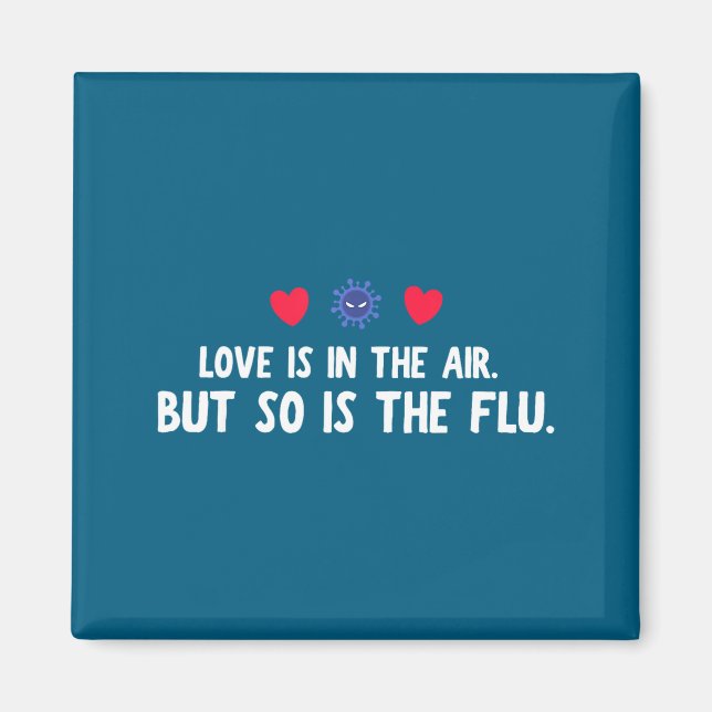 Aimant Nouvelle Air Si Flu Saint-Valentin (Devant)