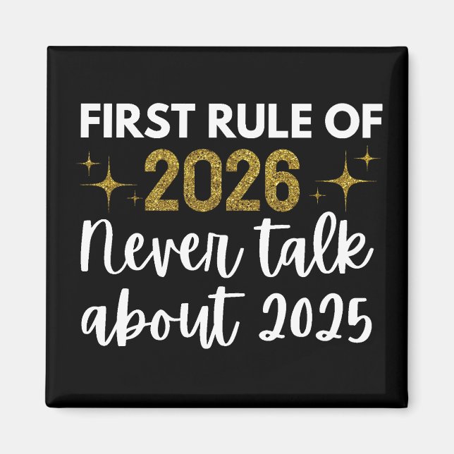 Aimant Nouvelle année 2026 Drôle  (Devant)