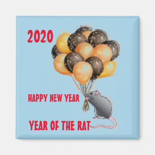 AIMANT NOUVELLE ANNÉE DE RAT 2020