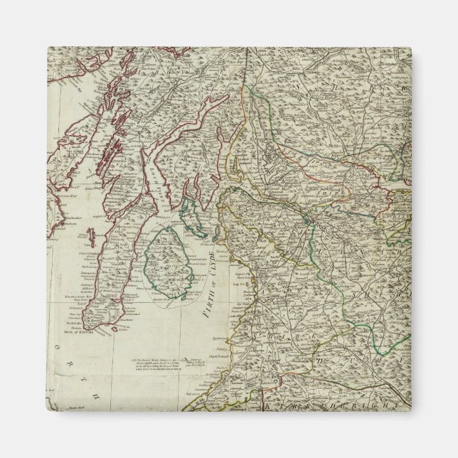 Aimant Nouvelle carte correcte de l'Écosse (Devant)