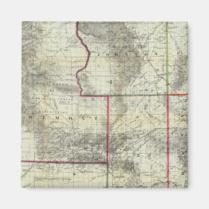 Aimant Nouvelle carte de Holt, Wyoming