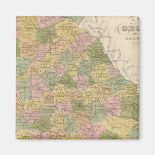 Aimant Nouvelle Carte De La Géorgie