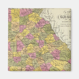 Aimant Nouvelle Carte De La Géorgie