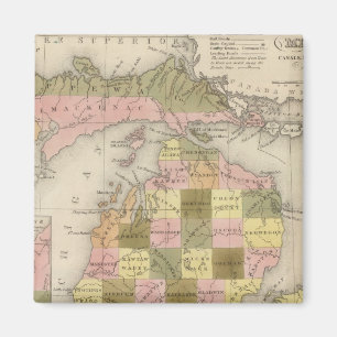 Aimant Nouvelle Carte Du Michigan