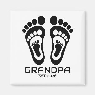 Aimant Nouvelle date établie des empreintes de pied de gr