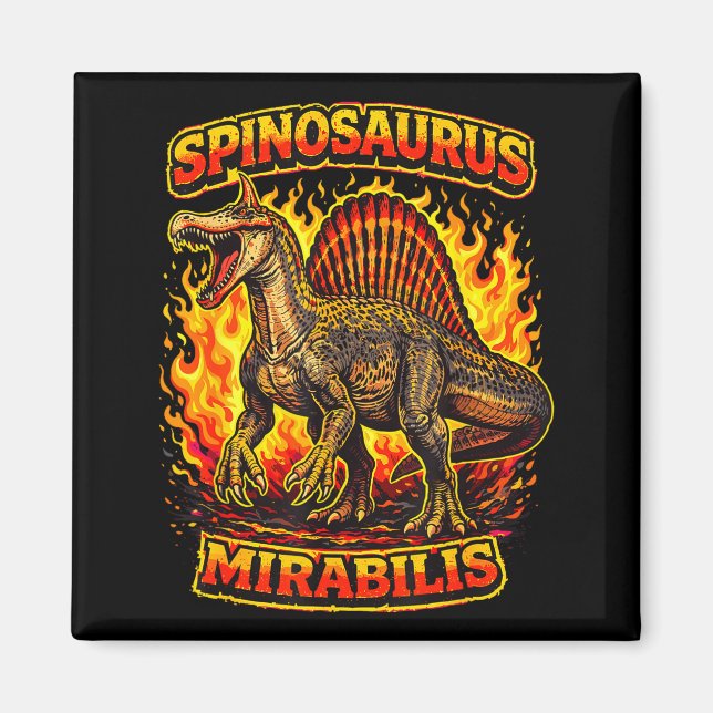Aimant Nouvelle découverte de spinosaurus mirabilis 2026  (Devant)