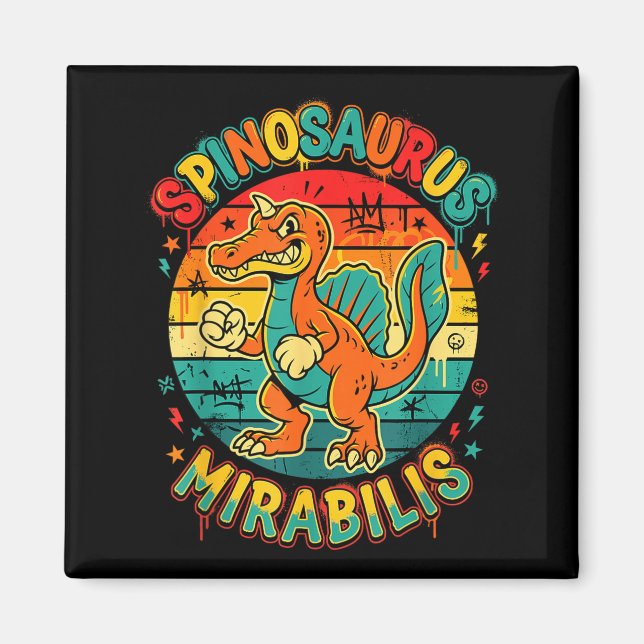 Aimant Nouvelle découverte de spinosaurus mirabilis 2026  (Devant)