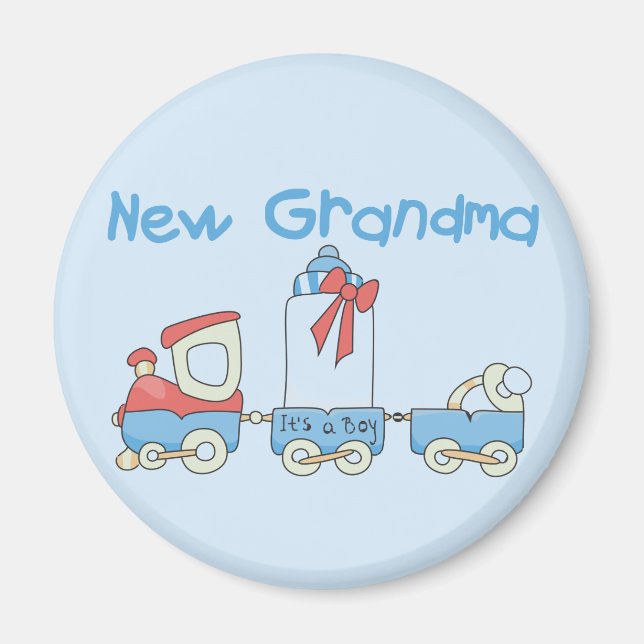 Aimant Nouvelle grand-mère de tee-shirts et cadeaux de tr (Devant)