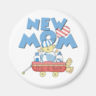 Aimant Nouvelle maman C'est un garçon Tshirts et cadeaux