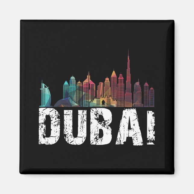 Aimant Nouvelle université de Dubaï Amour Skyline pour le (Devant)