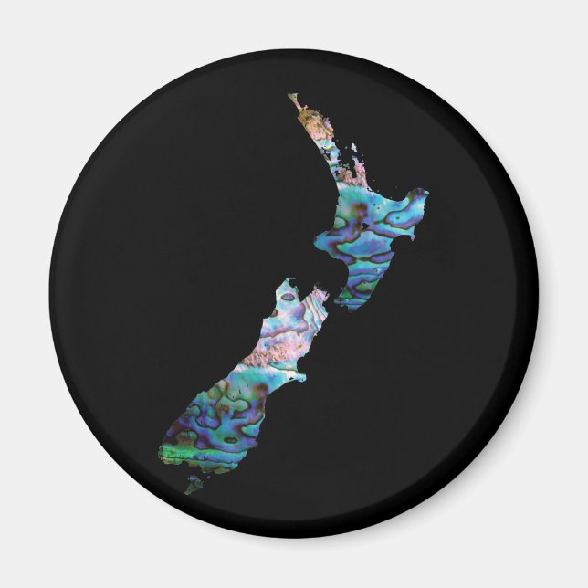 AIMANT NOUVELLE ZÉLANDE CARTE SIMPLE PAUA (Devant)