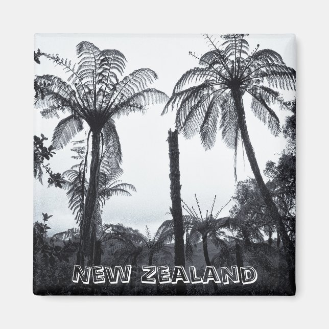 Aimant Nouvelle-Zélande, Forêt de fern (Aimant frigorifiq (Devant)