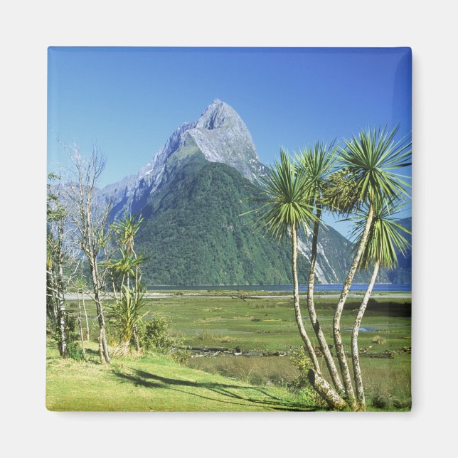 Aimant Nouvelle-Zélande, île du Sud, Mitre Peak, (Devant)