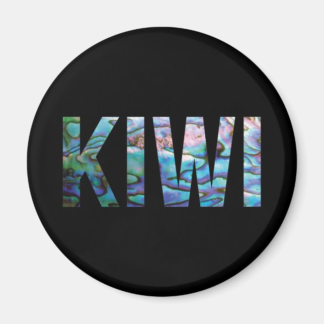 AIMANT NOUVELLE-ZÉLANDE KIWI SIMPLE PAUA (Devant)