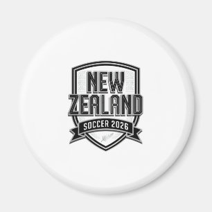 Aimant Nouvelle-Zélande Soccer 2026 Soccer Bold Typograph