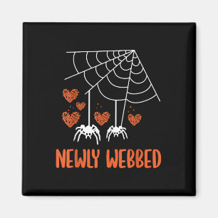 Aimant Nouvellement Toile Halloween Jeune Mariée Et Mari