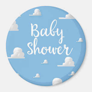 Aimant Nuage Blanc Gonflé Baby Shower