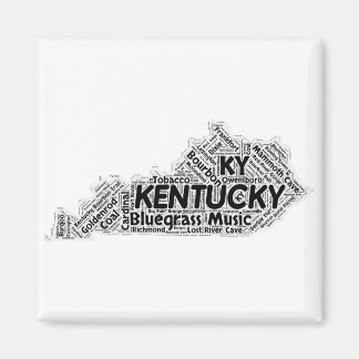 Aimant Nuage de mots de l'État du Kentucky