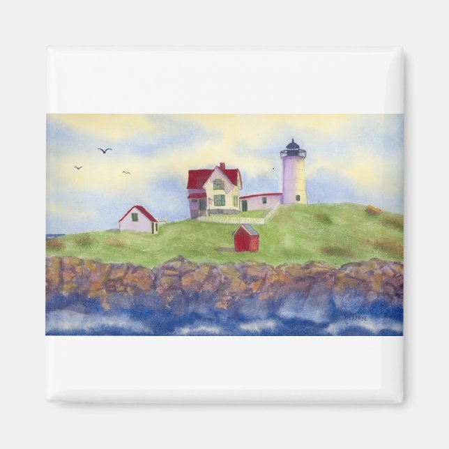 Aimant Nubble Light House York Maine (Devant)