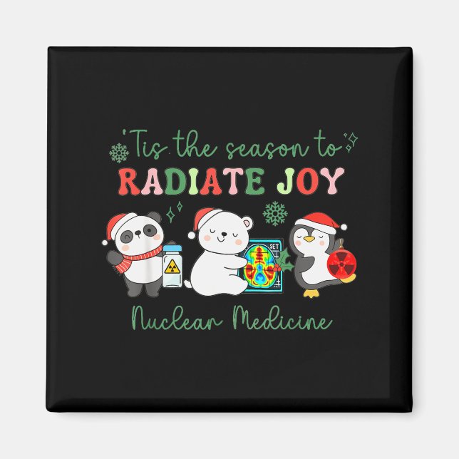 Aimant Nuclear Medicine Tech Christmas Holiday Radiology  (Devant)