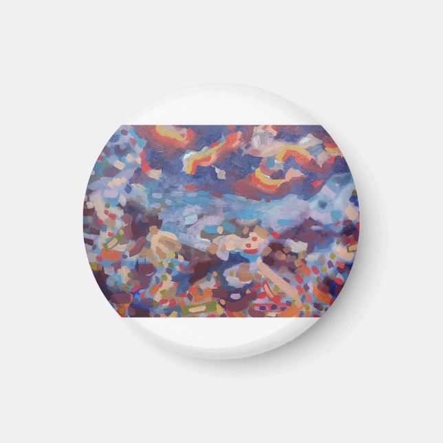 Aimant Nuit colorée (Devant)