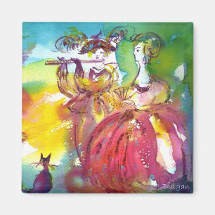 Aimant NUIT de CARNAVAL/mascarade vénitienne, musique de