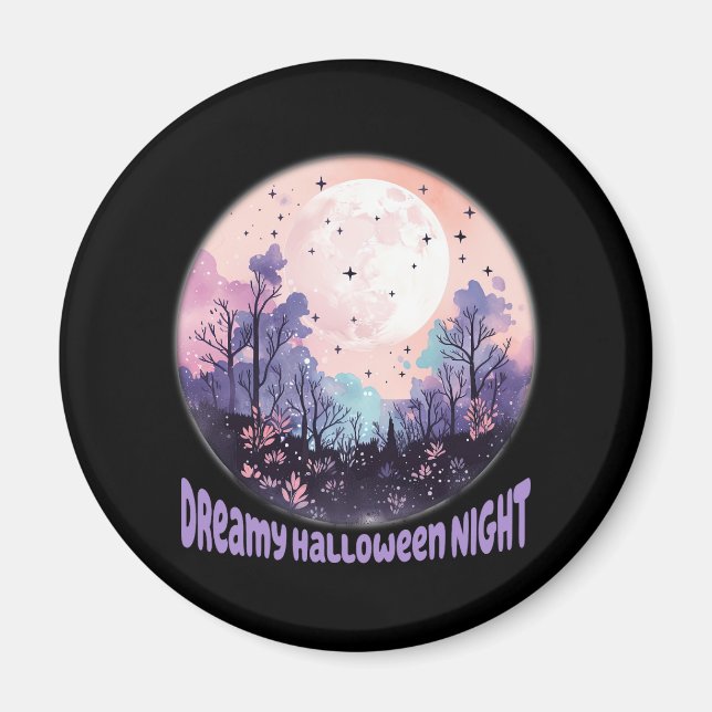 Aimant Nuit d'Halloween (Devant)