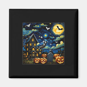 Aimant Nuit étoilée de Jay Bleu Halloween