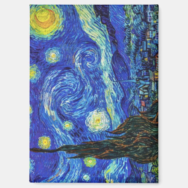 Aimant Nuit étoilée par Van Gogh, (Recto)