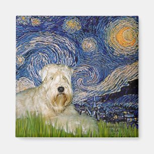 Aimant Nuit étoilée - Wheaten Terrier 1