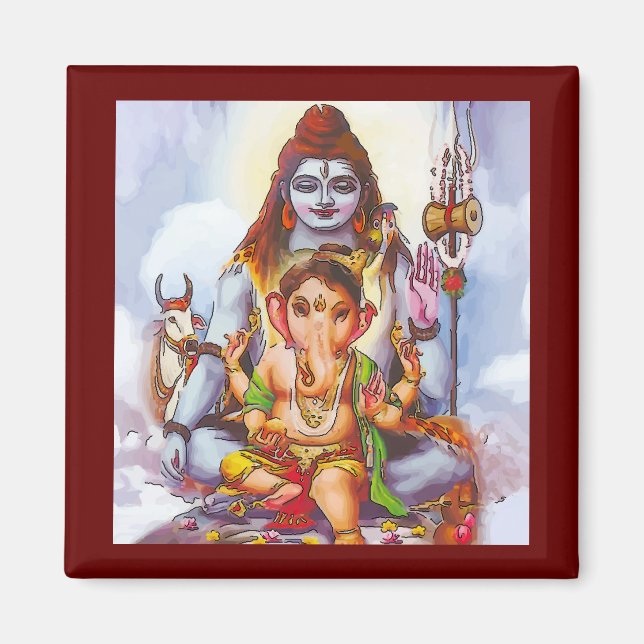 Aimant Nuit hindoue, Shiva (Devant)