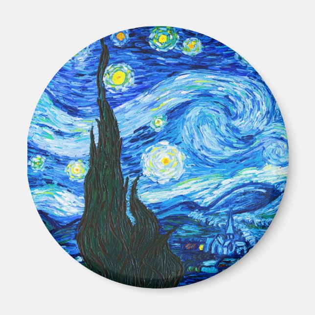 Aimant Nuit Van Gogh Starry (Devant)