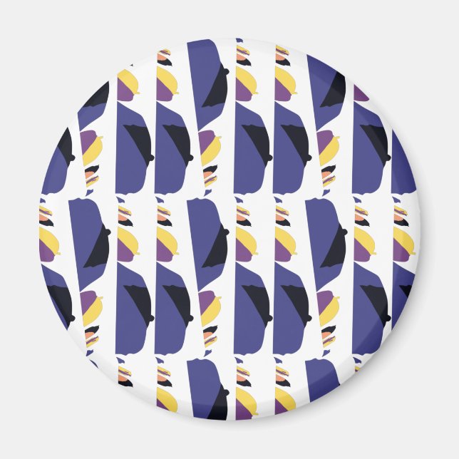 Aimant Nuitée de voiture Pixelat par Masanser (Devant)