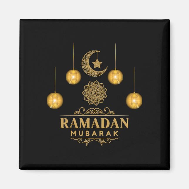 Aimant Nuits élégantes de Ramadan - Eid Moubarak 2026 Vac (Devant)
