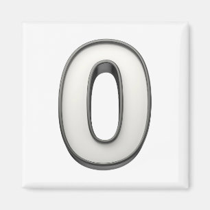 Aimant Numéro 0, illustration 3D