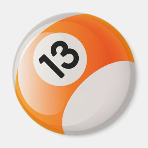 AIMANT NUMÉRO 13 BILLIARDS BALL