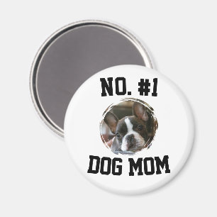 Aimant Numéro 1 chien Maman Fête des Mères Amoureux des A
