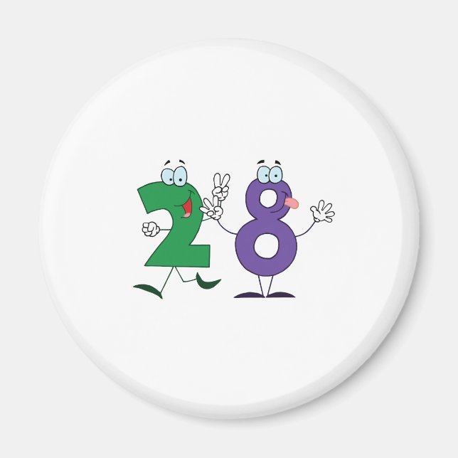 Aimant Numéro 28 (Devant)