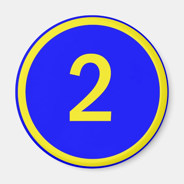 Aimant numéro 2 dans un cercle (Devant)