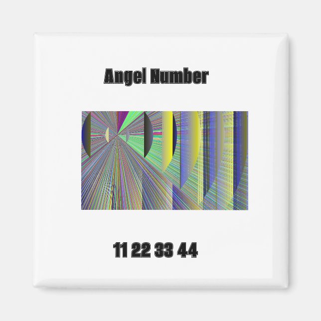 Aimant Numéro Ange 11 22 33 44 (Devant)