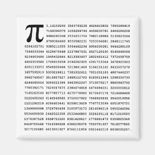 Aimant Numéro Pi 1000 Premiers Chiffres   Symbole mathéma