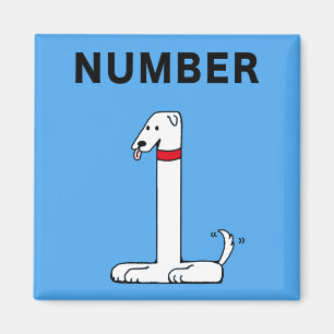 Aimant Numéro un chien