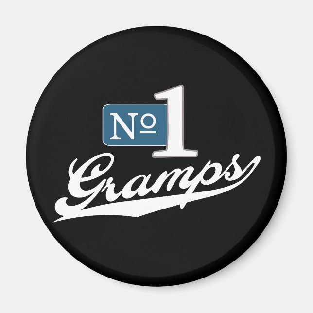 Aimant Numéro un des groupes (blanc) (Devant)