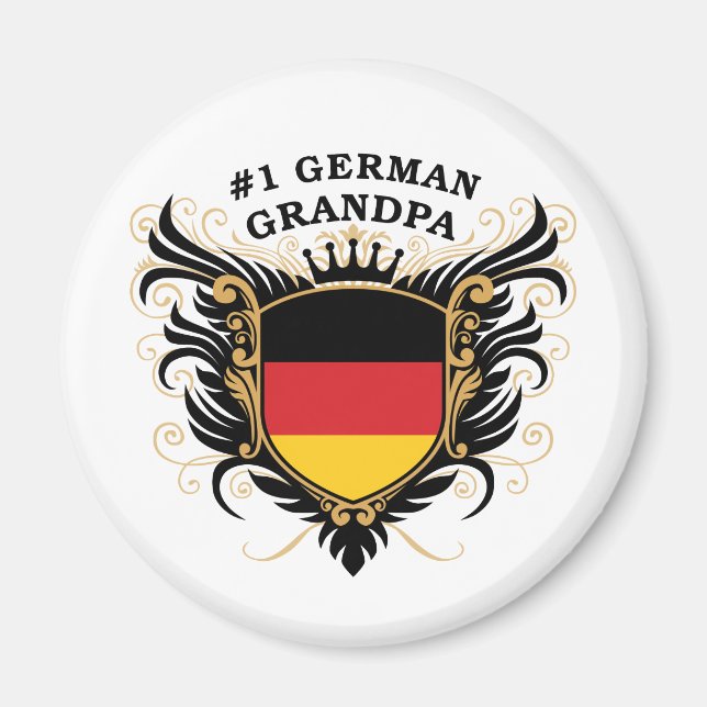 Aimant Numéro un grand-père allemand (Devant)