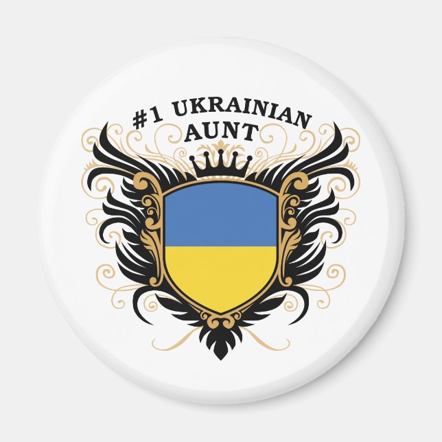 Aimant Numéro une tante ukrainienne (Devant)