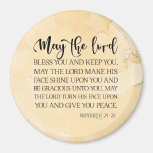 Aimant Numéros 6:24-26 Le Seigneur vous bénisse et vous g