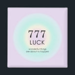 Aimant Numéros d'ange Numérologie 777 Chuck<br><div class="desc">Détendez-vous le design spirituel ombre,  avec les numéros d'ange 777,  un nombre chanceux,  qui symbolise la chance et la chance. Carte de dégradé Angel numéros 7777 avec signification et explication de nombre. L'ange numérote les cadeaux.</div>